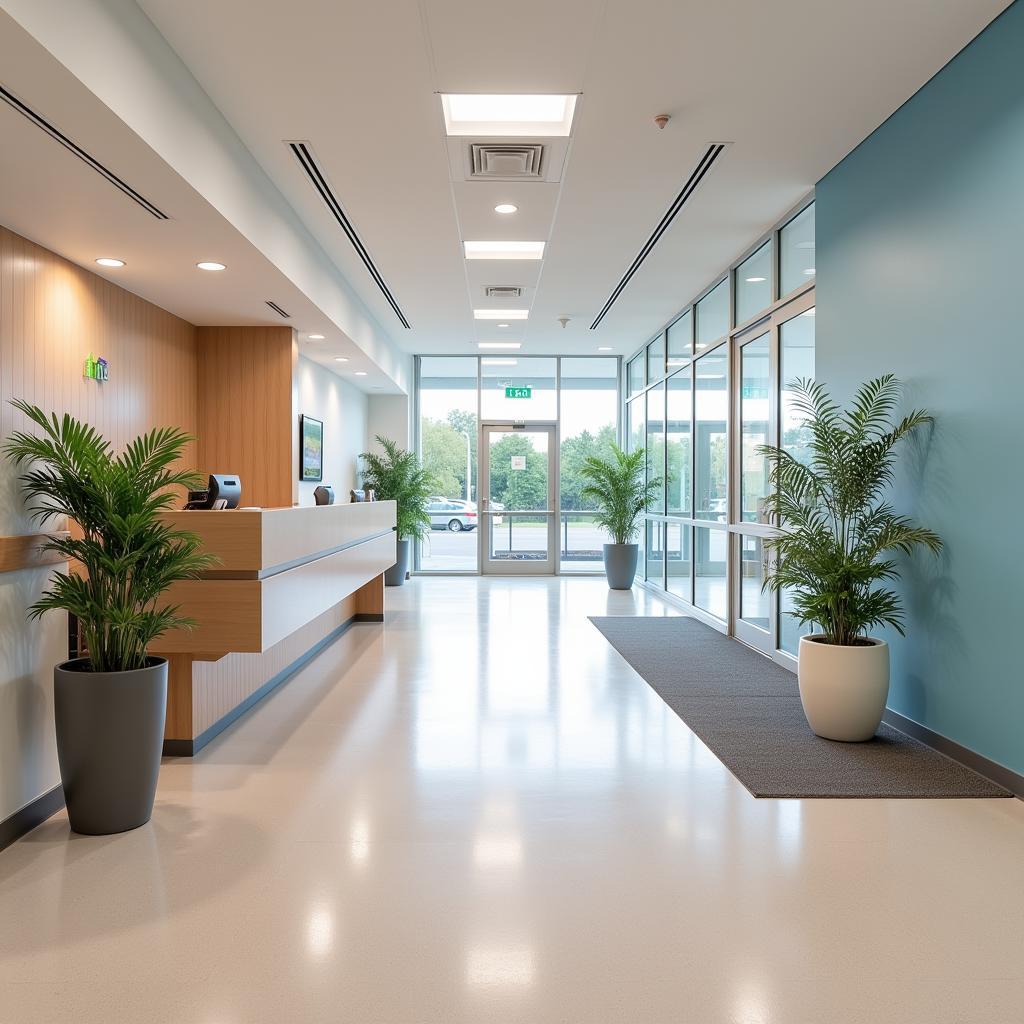 Welcoming Reception Area at Teknon Hospital