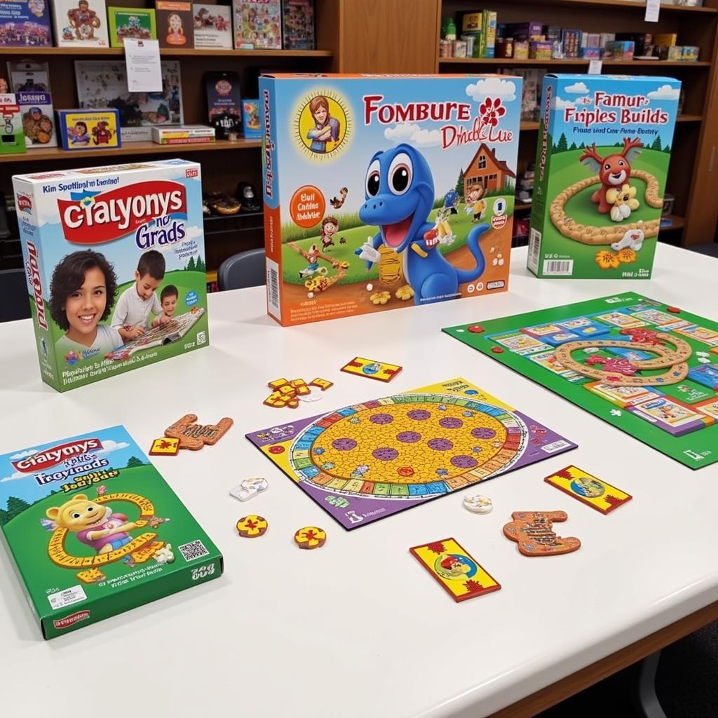 Interactive games and puzzles available at the gift shop