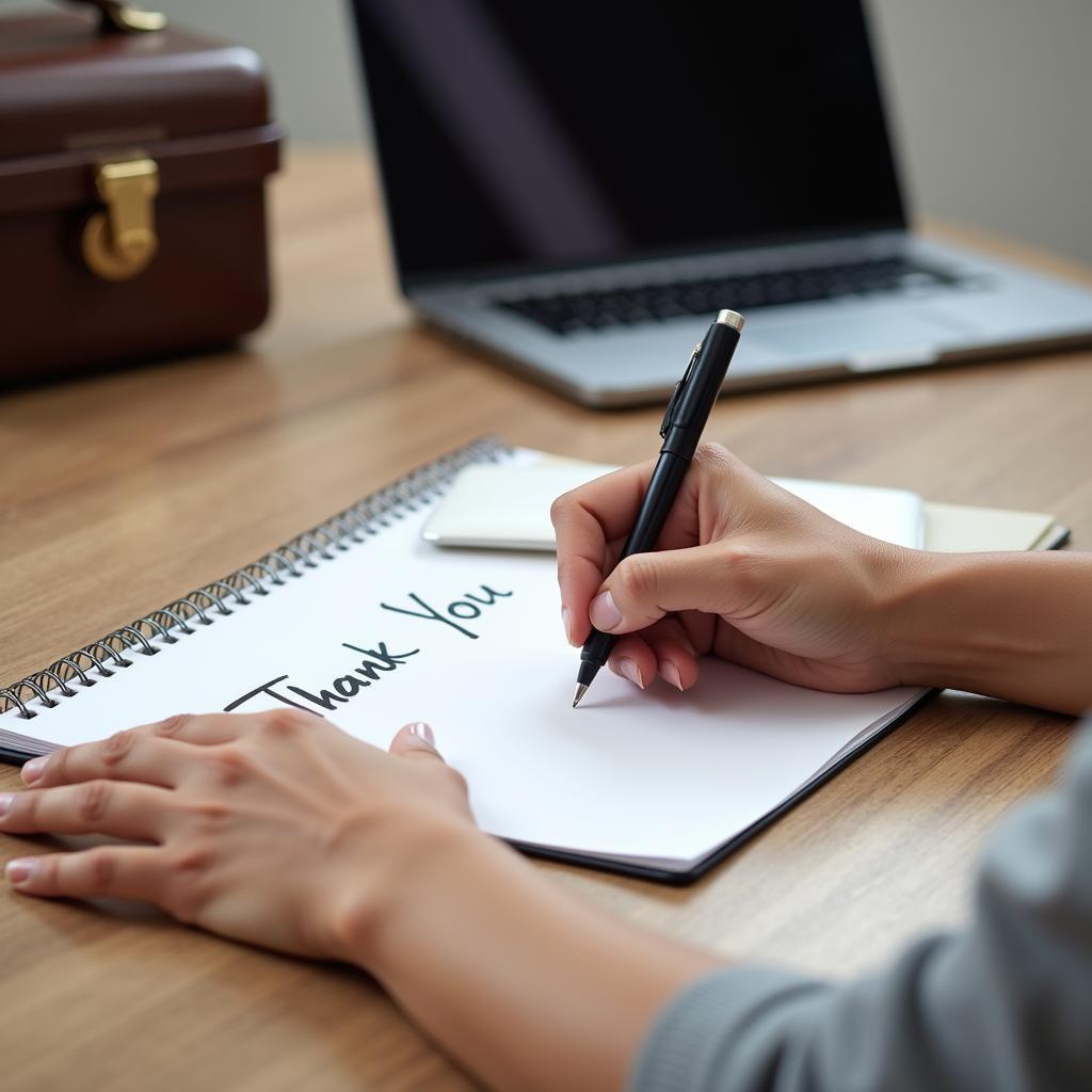 Sending a Prompt Thank You Note After a Hotel Stay