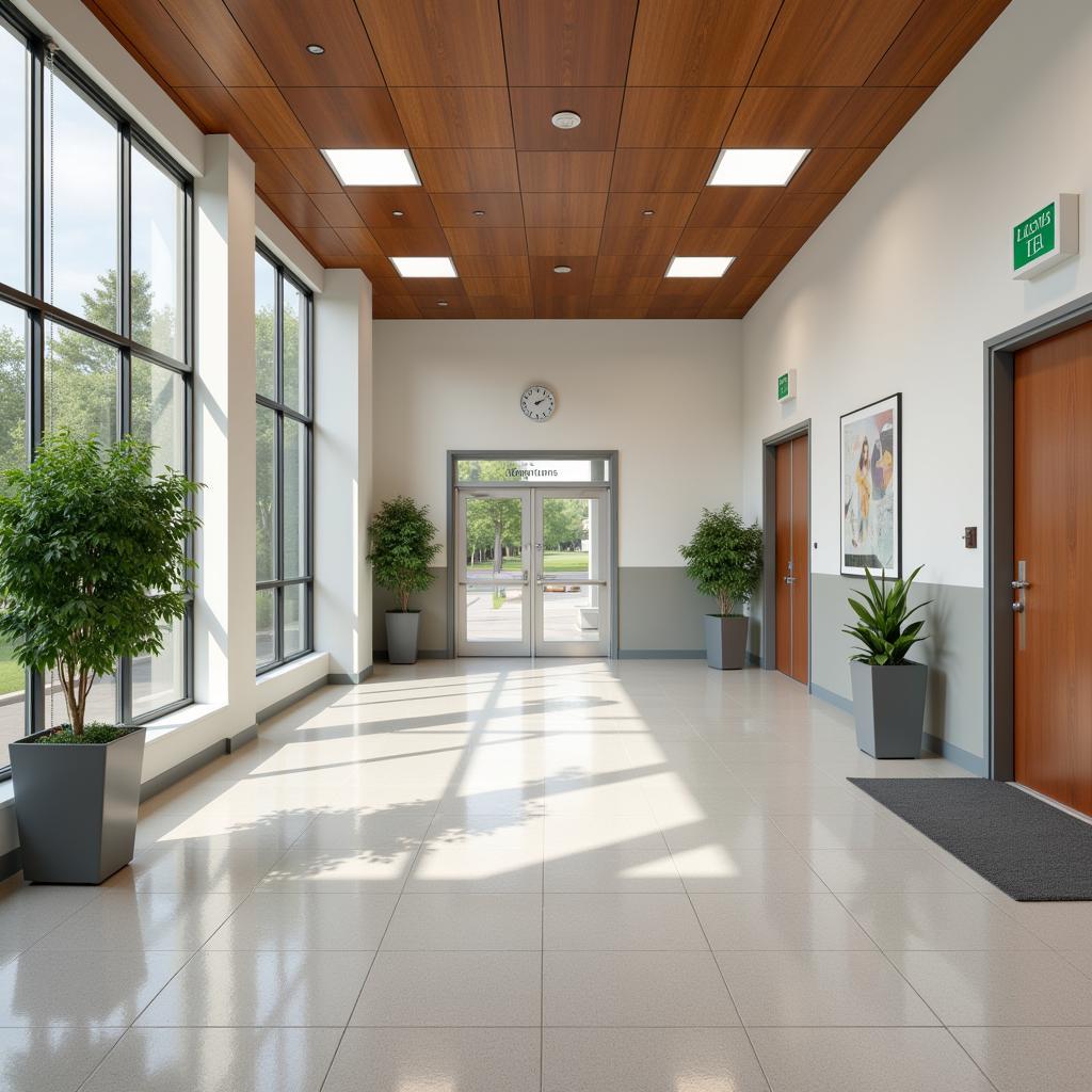 Spacious and welcoming interior of Toledo Hospital Entrance C