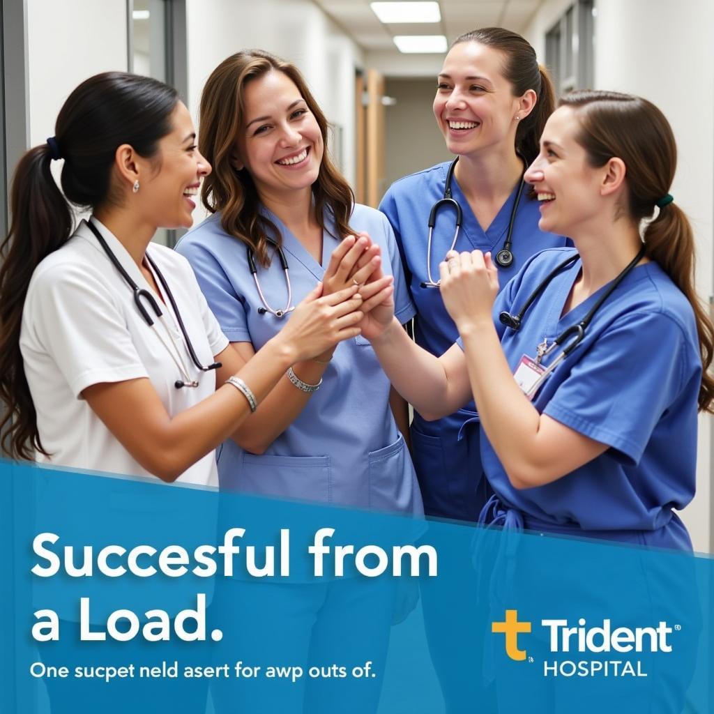 Trident Hospital Staff Celebrating Success