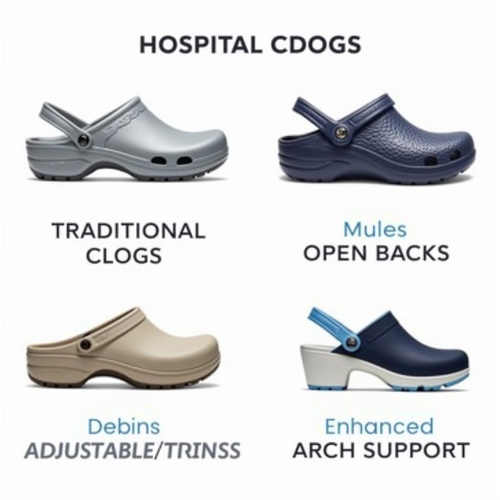 Types of Hospital Shoes Clogs