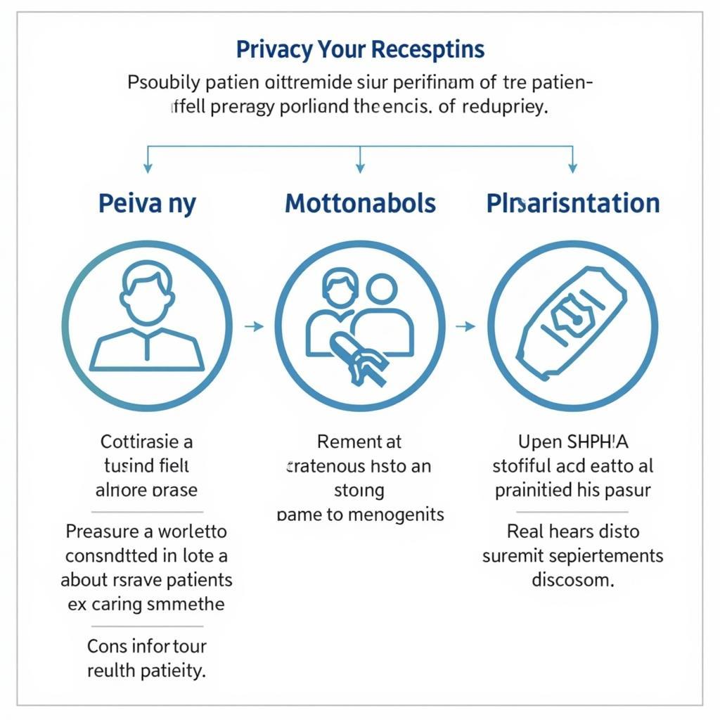 Graphic explaining key aspects of HIPAA and patient confidentiality.