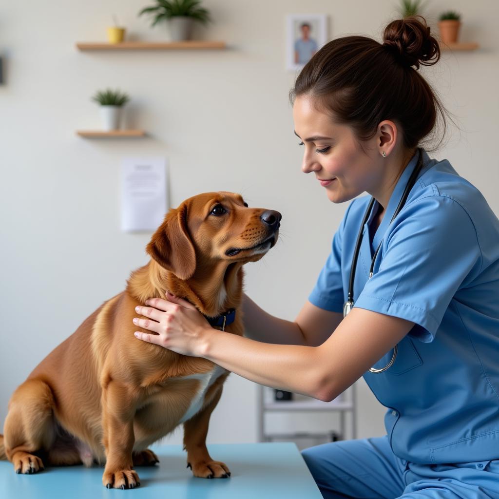 Ventura Veterinarian Examining a Dog