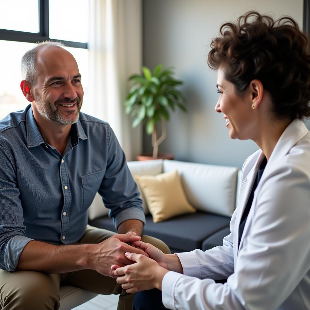 Veteran and Therapist Discussing Treatment