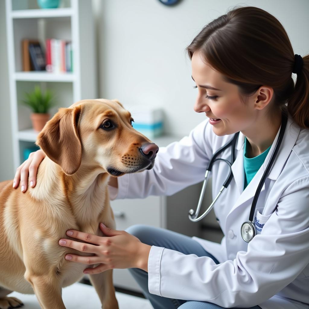 Experienced Veterinarian Providing True Care During Examination