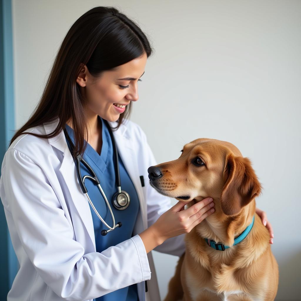 Veterinarian Examining a Dog in Thomson, GA