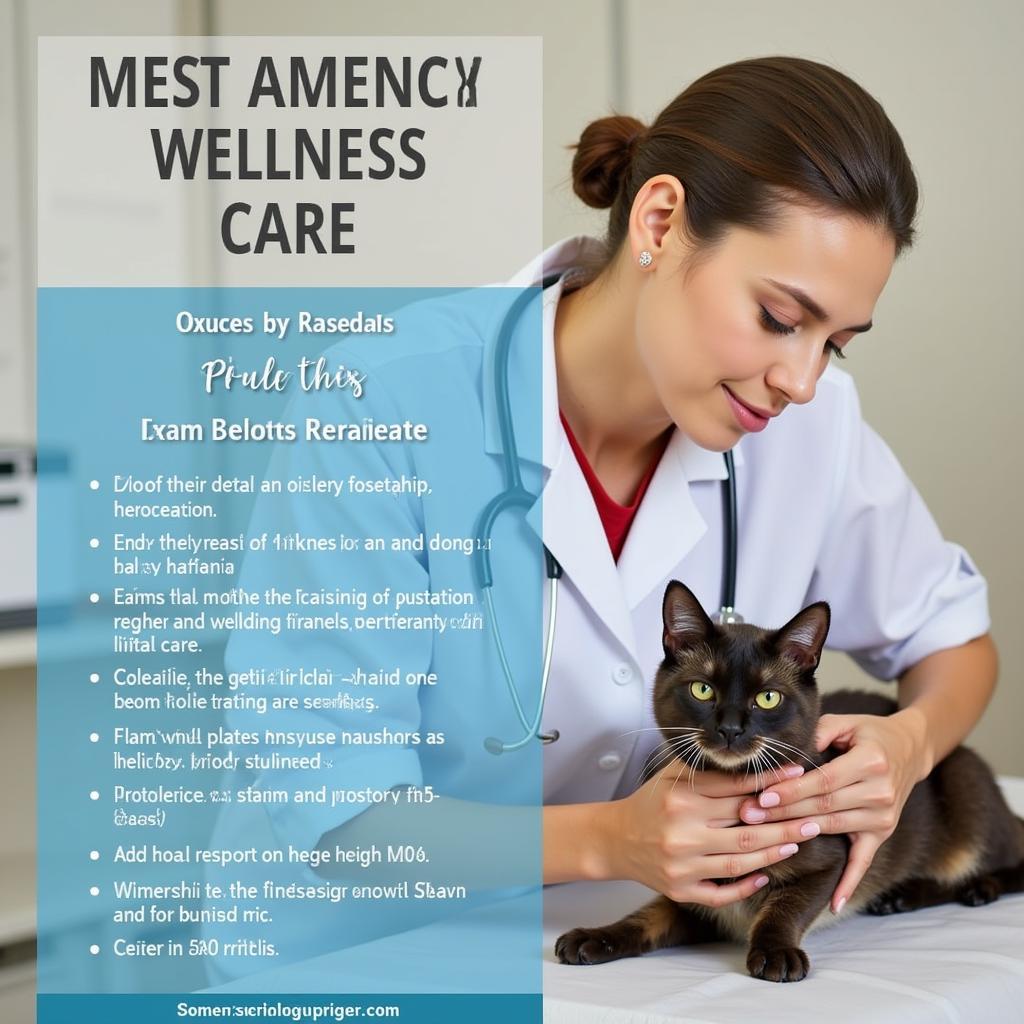 Veterinarian Conducting a Wellness Exam on a Cat at Village Animal Hospital Starkville