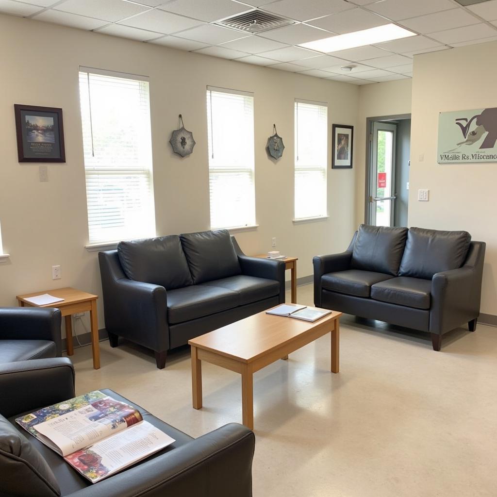 Comfortable Waiting Area at Vinton Veterinary Hospital