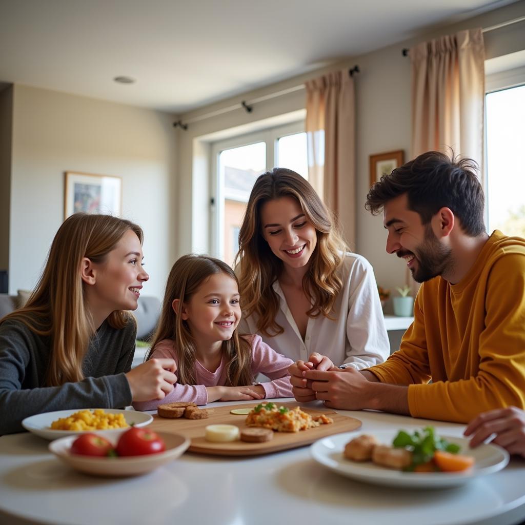 Family Enjoying the Hospitality House