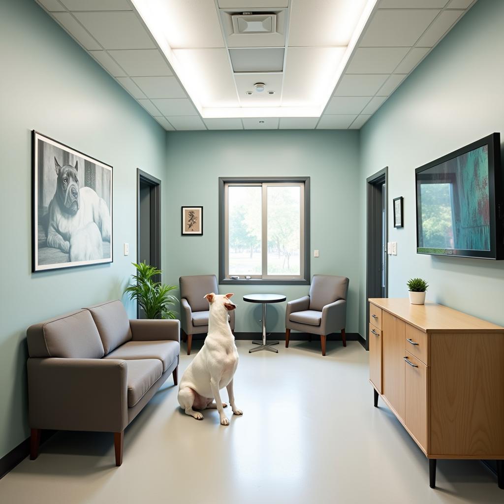 Comfortable and welcoming waiting area at a West Plains veterinary hospital