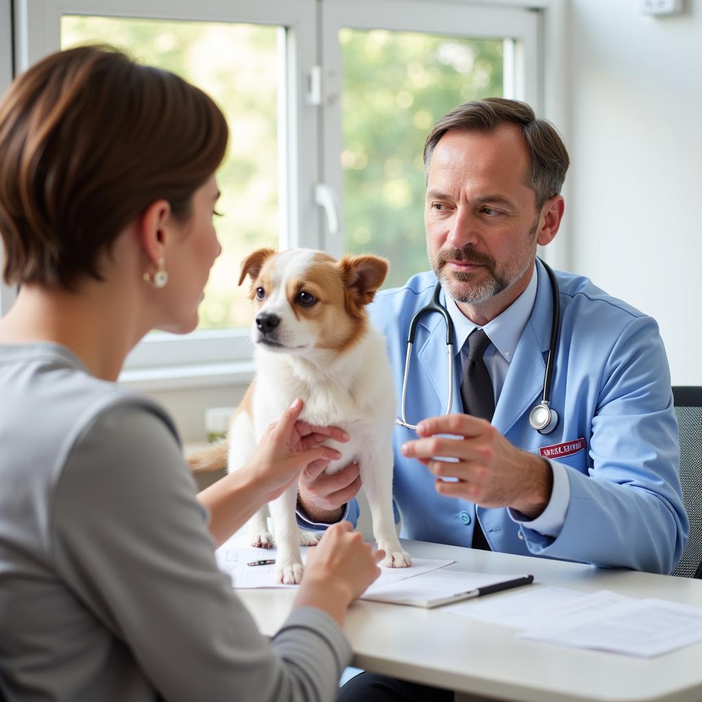 Preventative care consultation at a Wheaton animal hospital