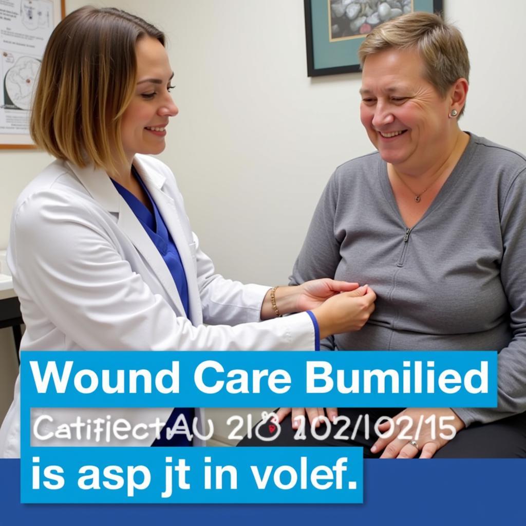 Wound Care Specialist Examining Patient