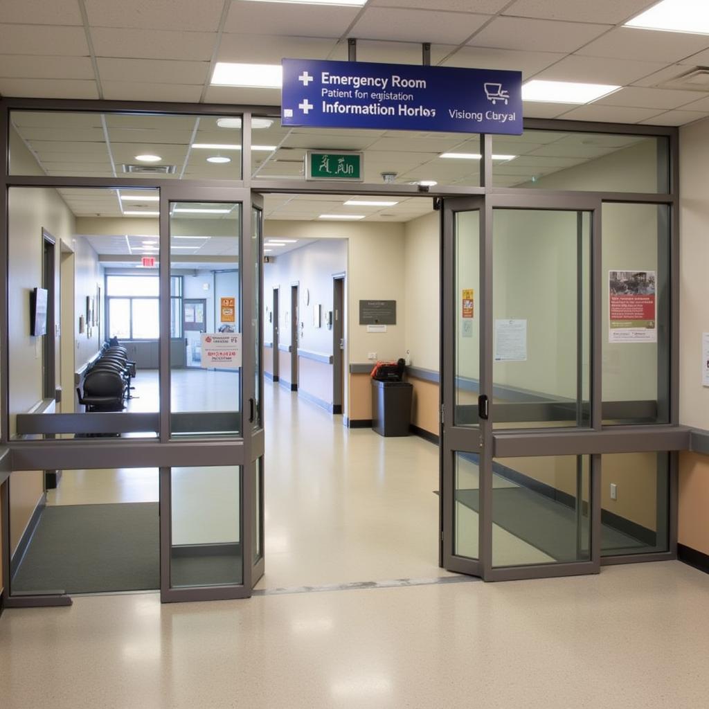 Navigating inside York Hospital from the Main Entrance