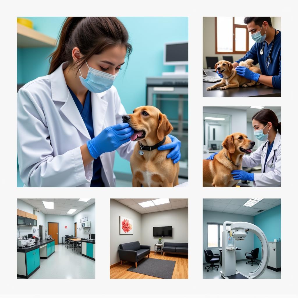 Key services offered at a veterinary hospital