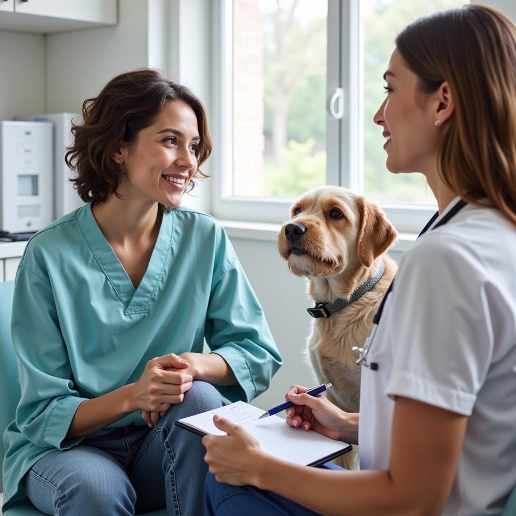 Asking Questions at a Veterinary Clinic