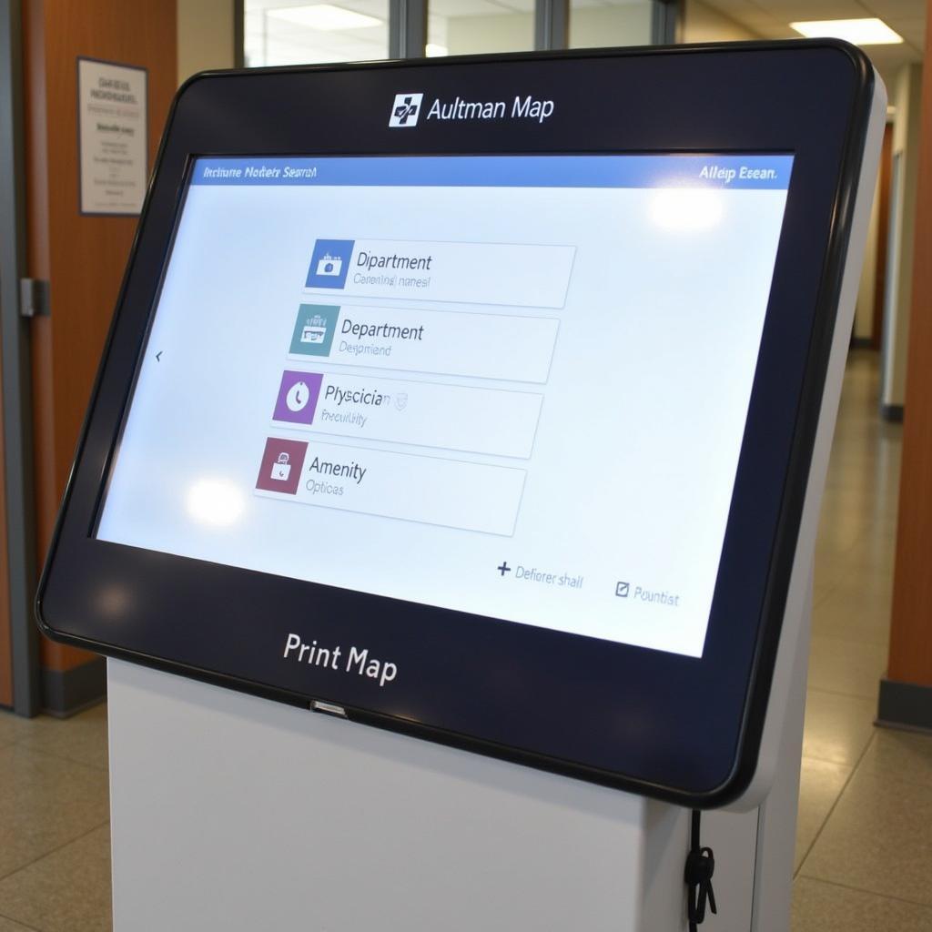 Aultman Hospital Map Kiosk