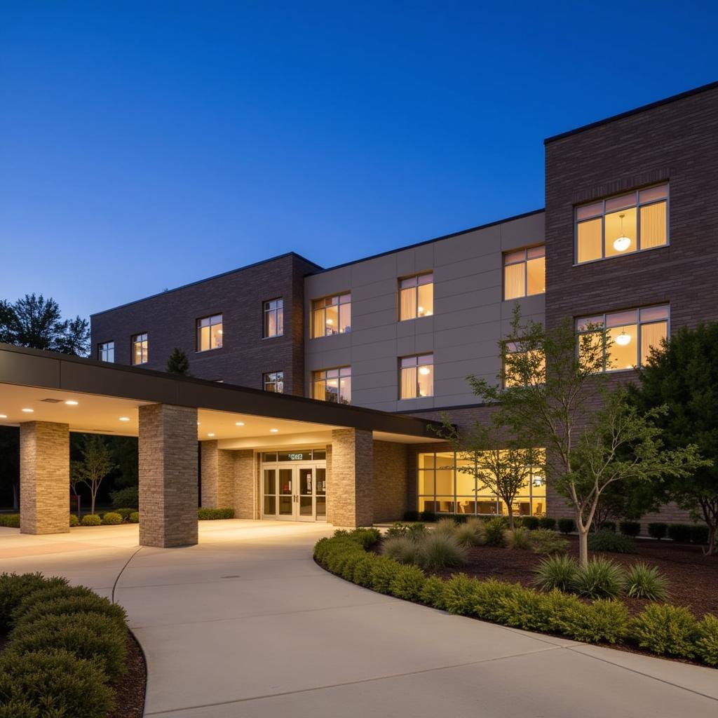 Exterior of Betty H Cameron Hospital