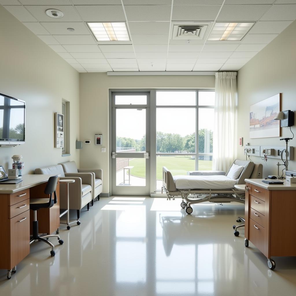 Comfortable and Modern Patient Room at Betty H Cameron Hospital