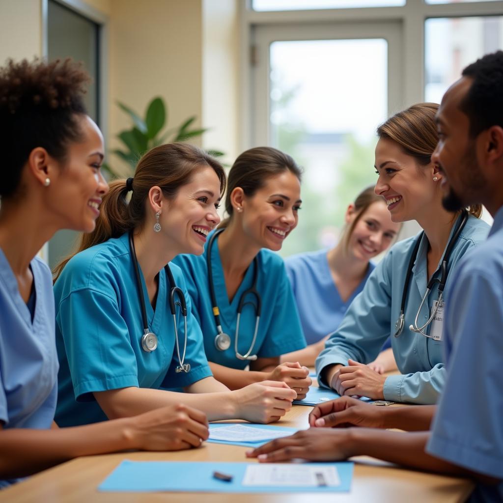 Dedicated medical and hospitality staff at San Jose Hospital, part of the b. f. saul hospitality group.