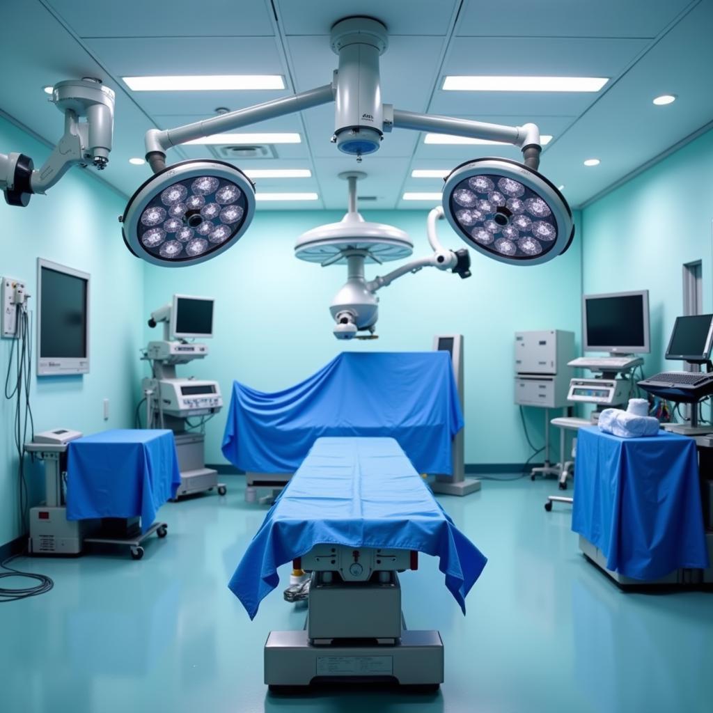 State-of-the-art operating room at Burjeel Hospital Abu Dhabi equipped with advanced surgical technology.