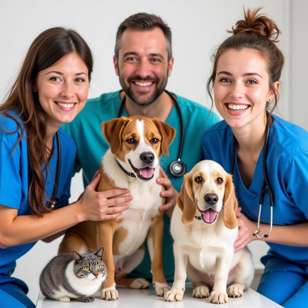 Caring Veterinary Team at All Wild Things Animal Hospital