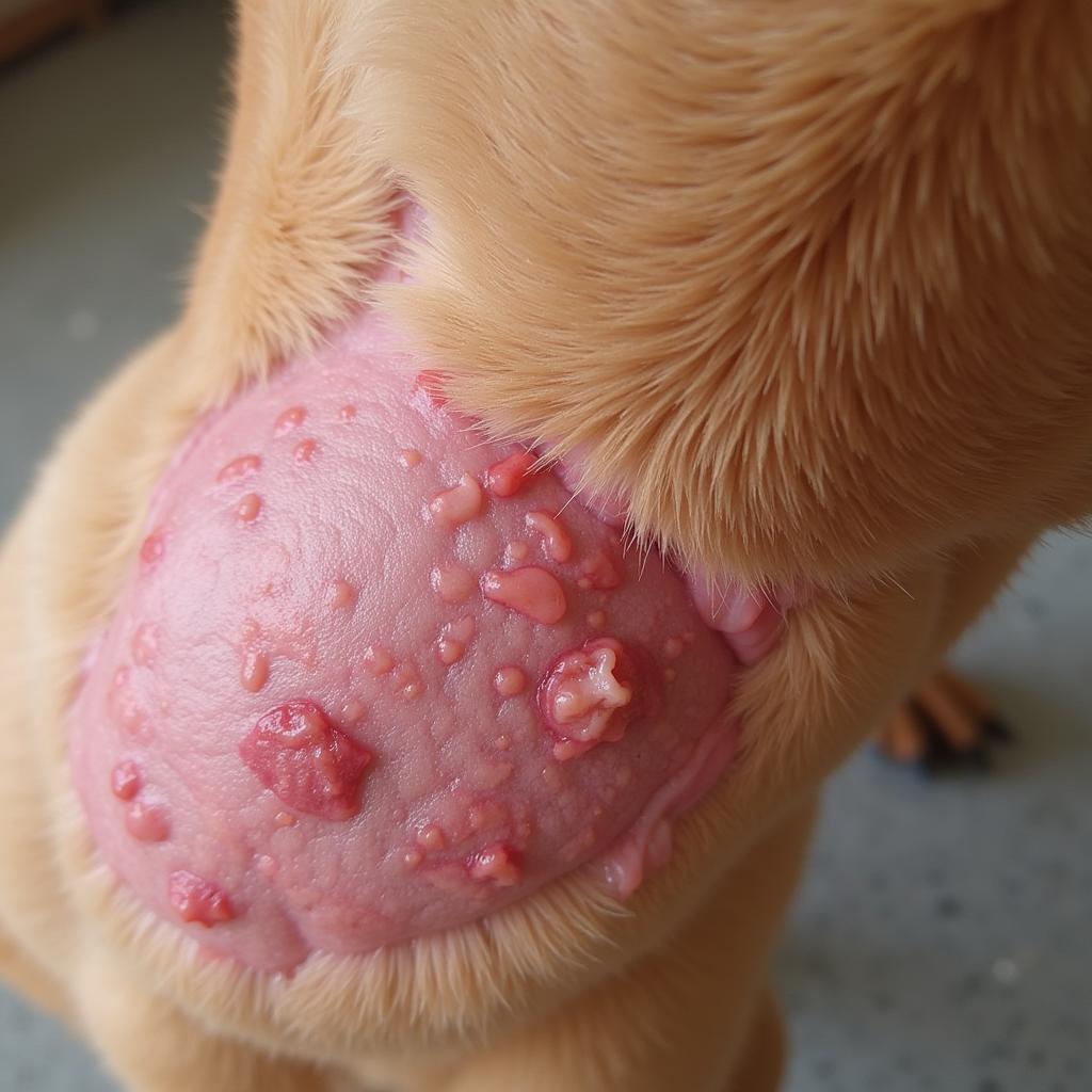 Pet with Skin Allergies