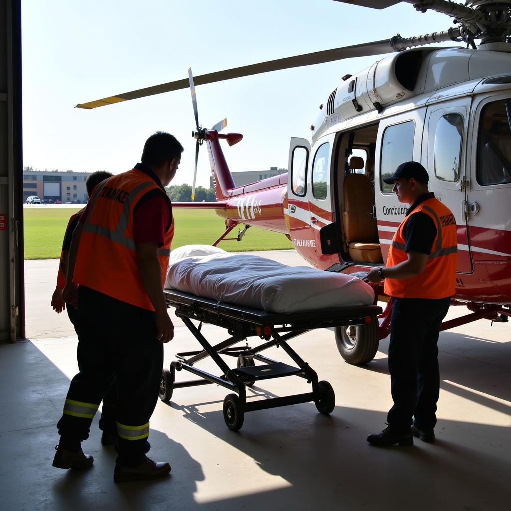 Medical Team at Conway Regional Hospital Heliport