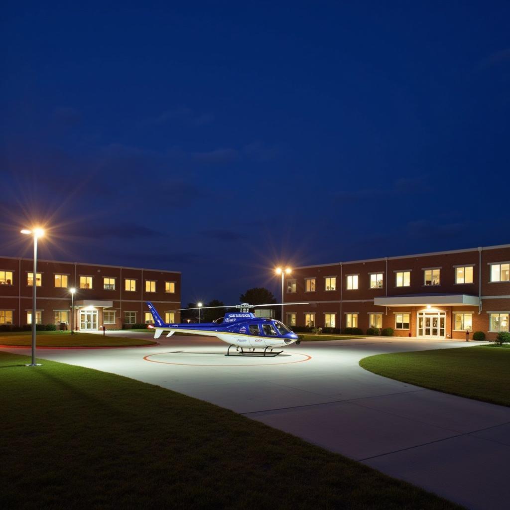 Night Operations at Conway Regional Hospital Heliport