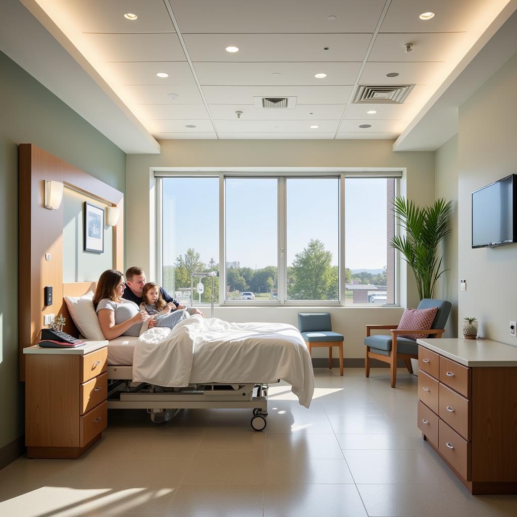 Patient Room at Crossridge Hospital Wynne AR