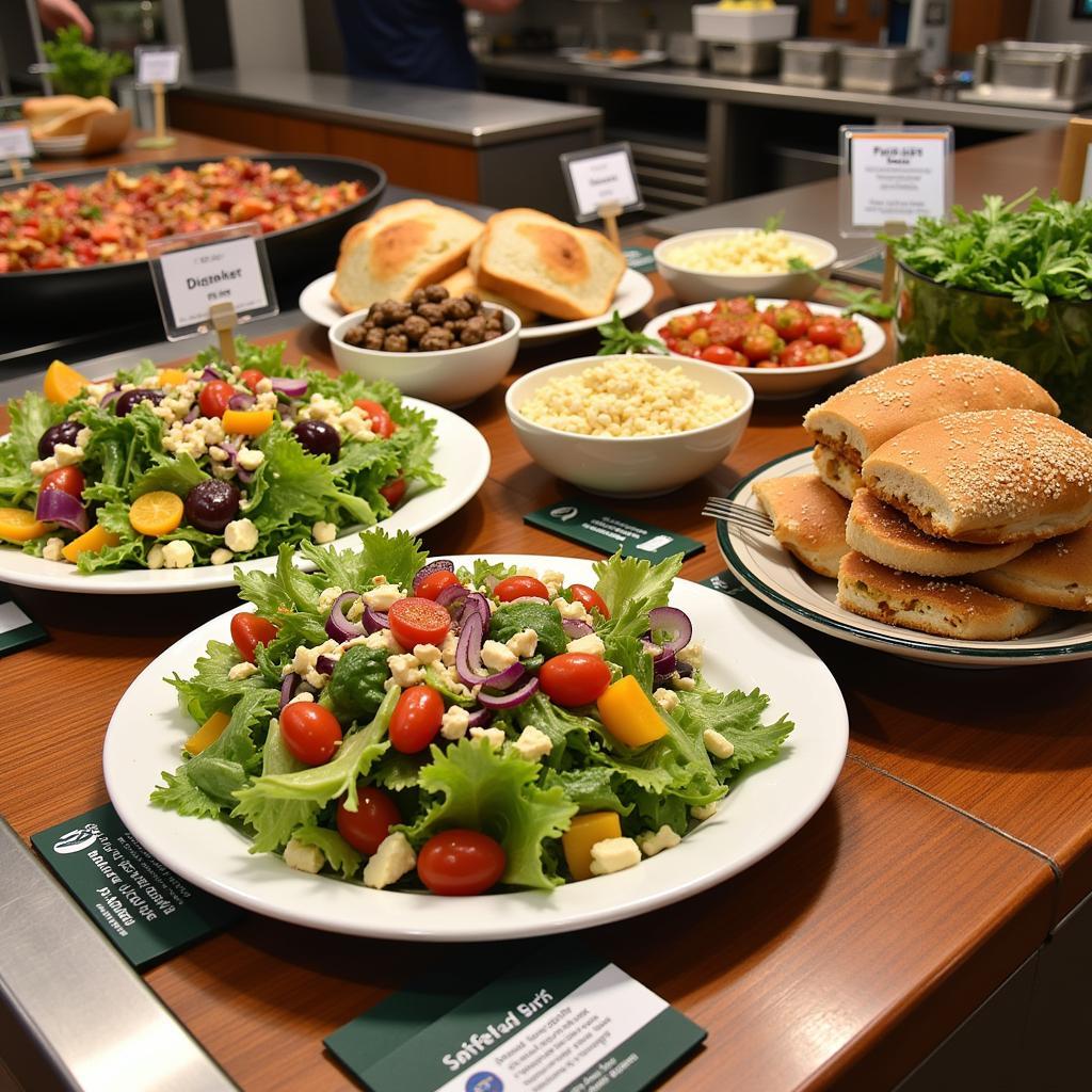 Crouse Hospital Cafeteria Food Display