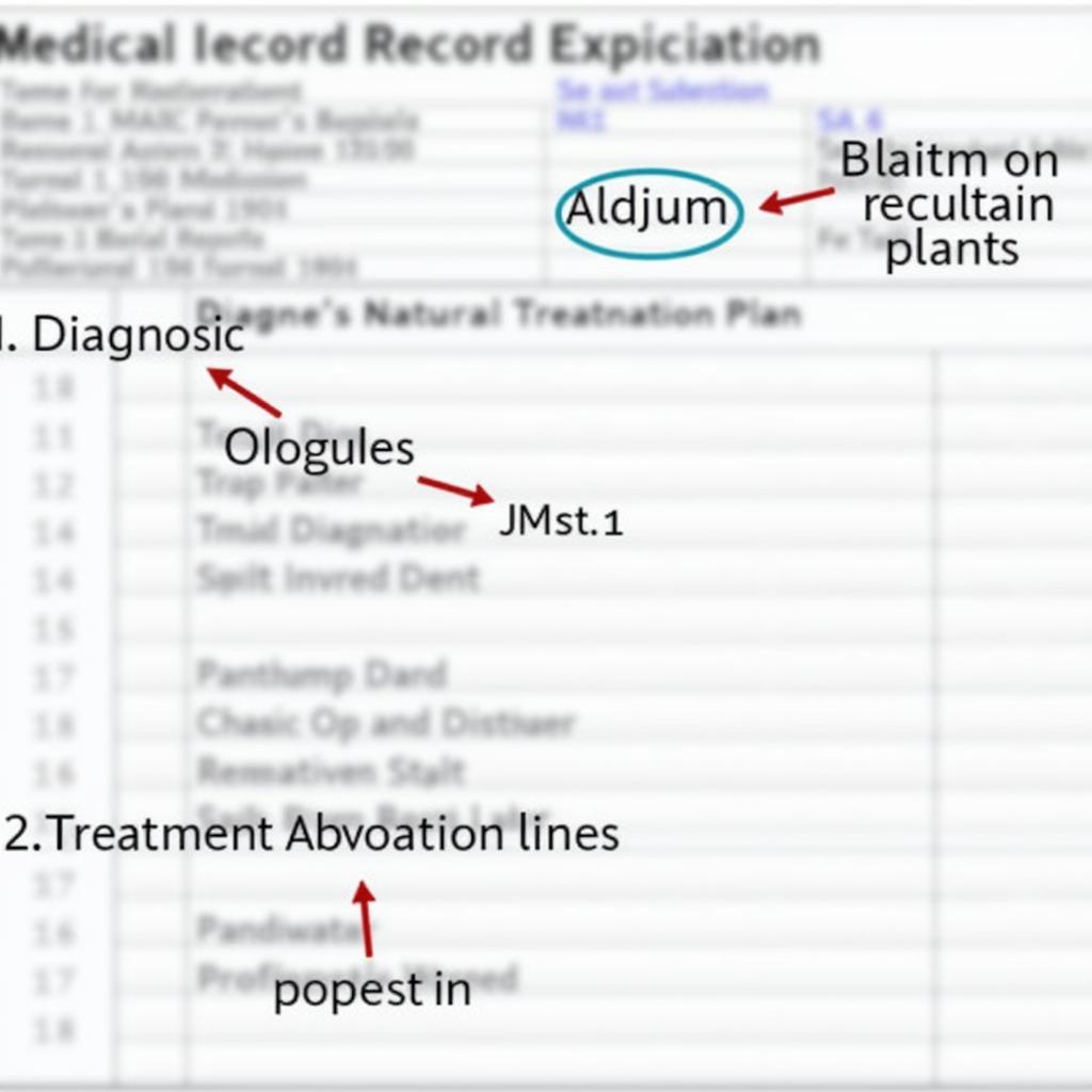 Understanding medical record terminology and abbreviations