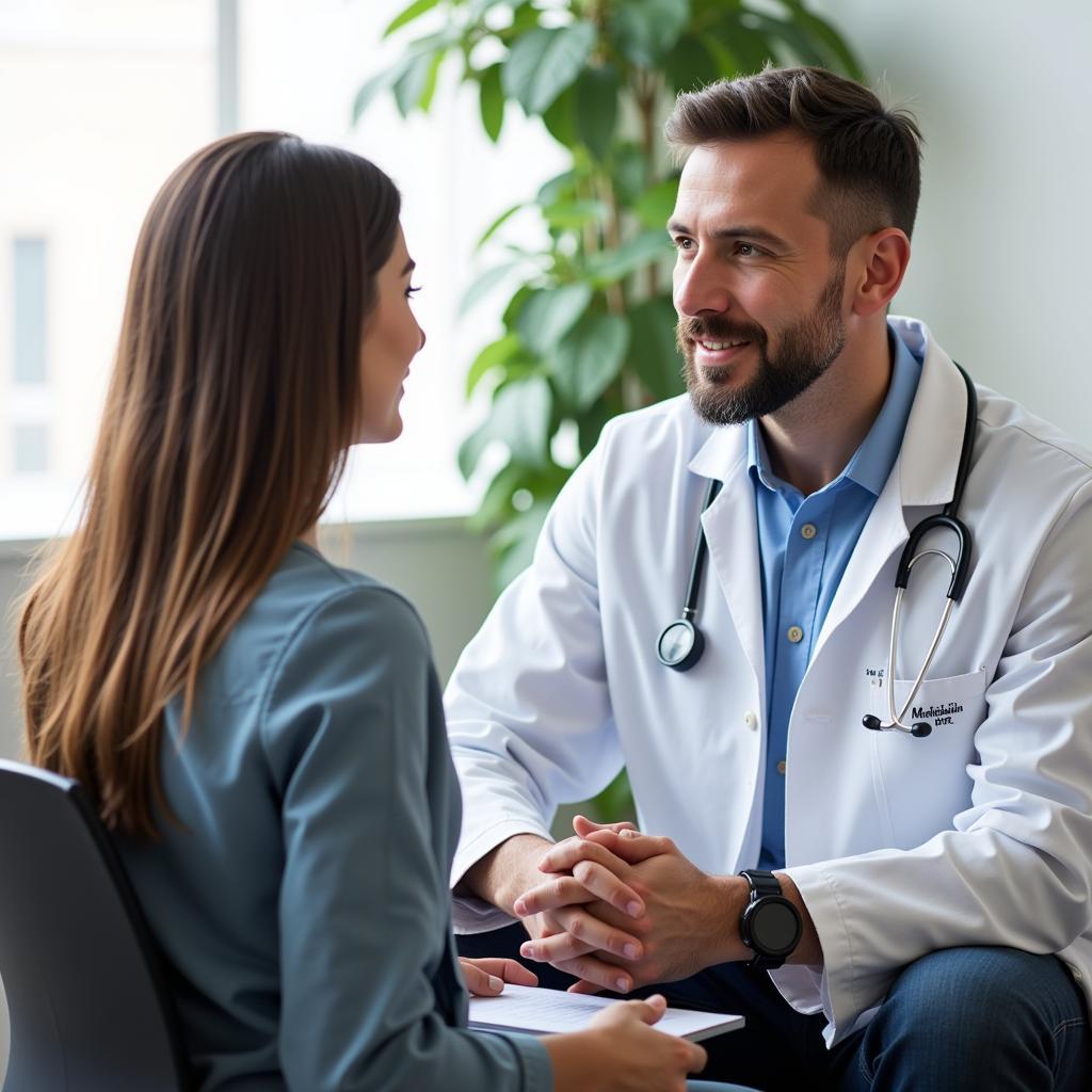 Cardiologist Consulting with a Patient