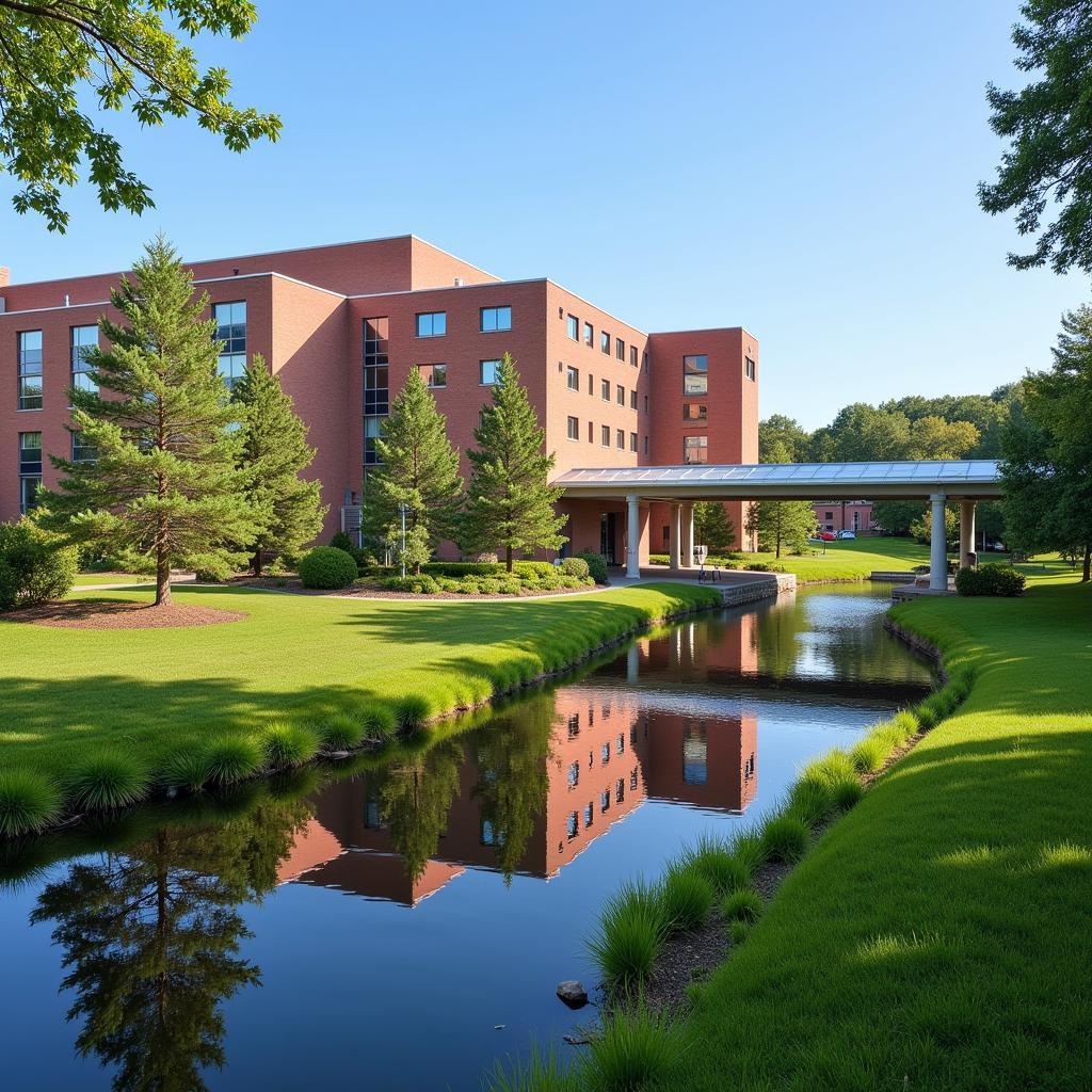 Mercy Hospital Fore River Campus Exterior and Scenic Surroundings