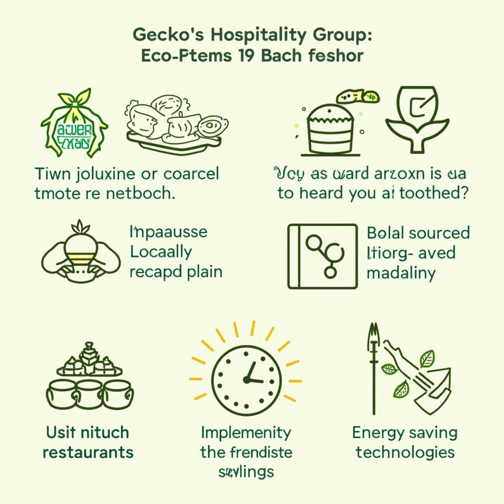 Gecko's Hospitality Group Sustainable Practices