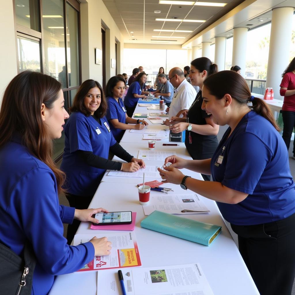 Greater El Monte Community Hospital staff participating in a community health fair