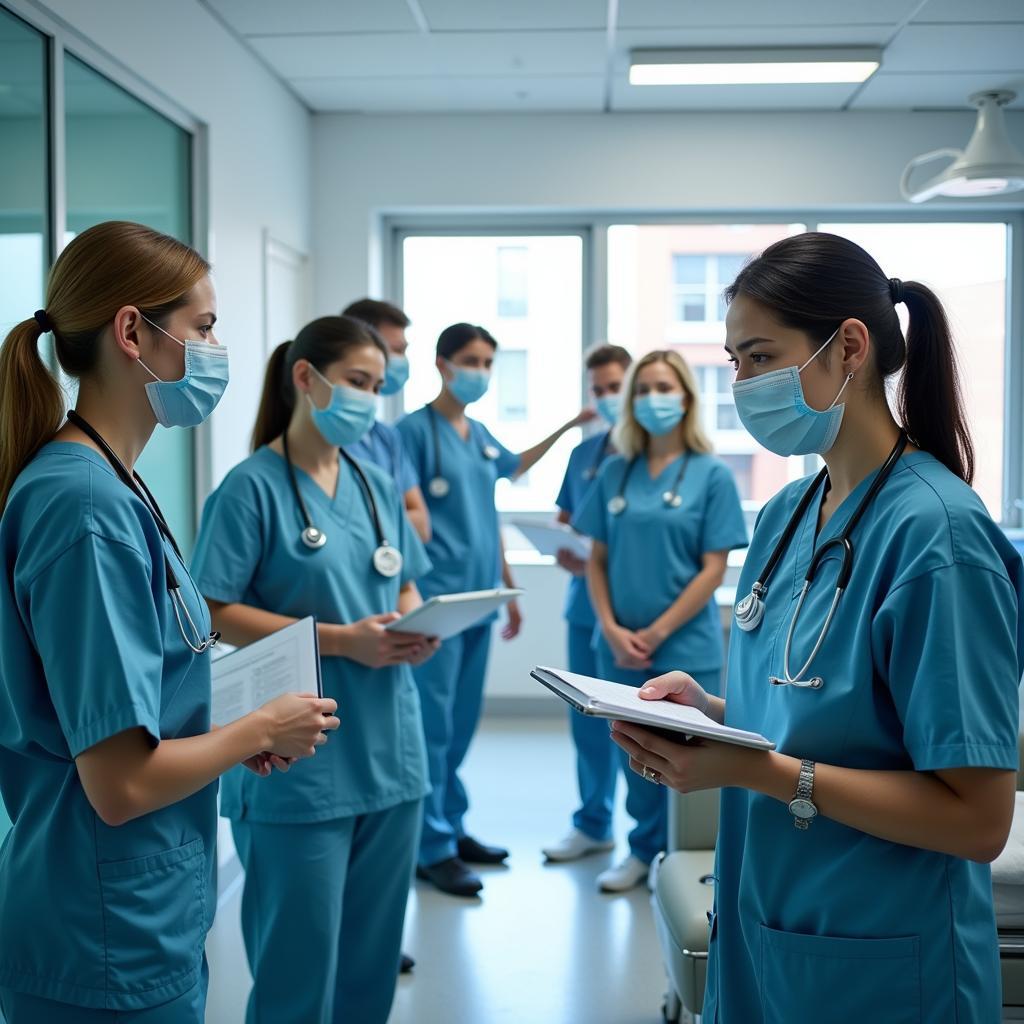 A collaborative medical team in a Guadalajara hospital