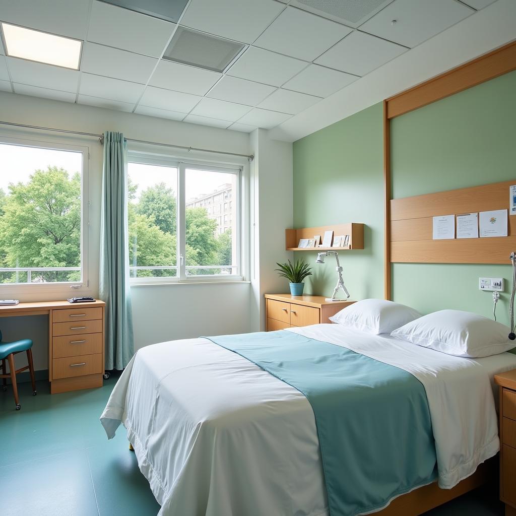 Comfortable Patient Room at Hospital Catolica