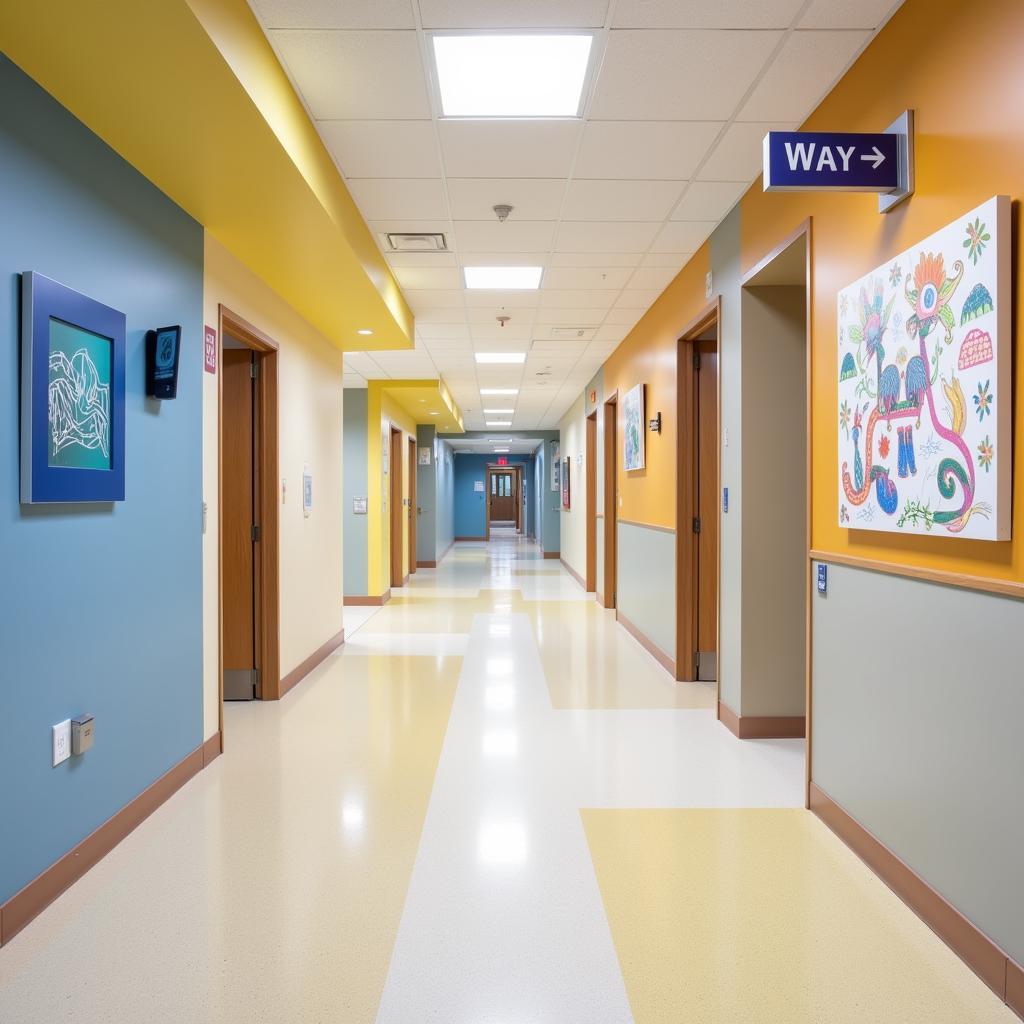 Hospital Corridor Utilizing Color Theory