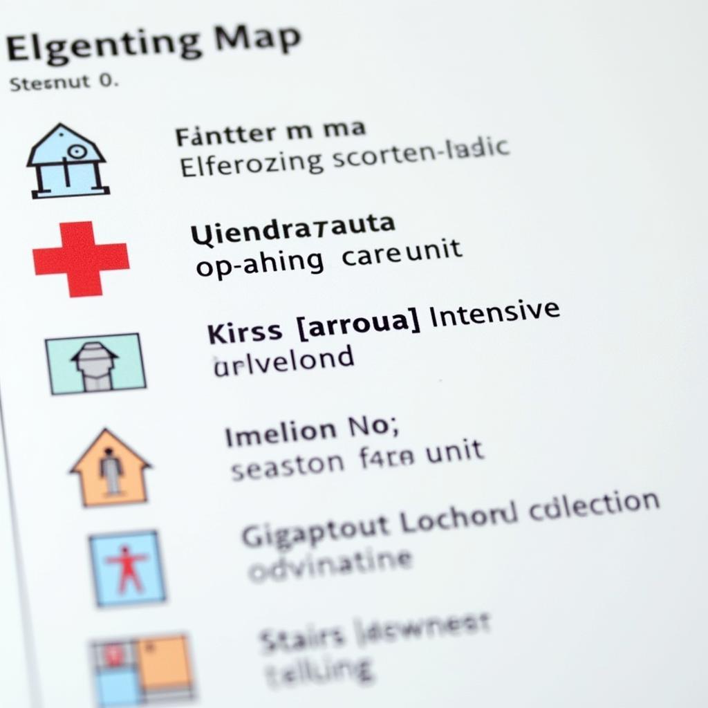 Understanding Hospital Map Legends and Symbols