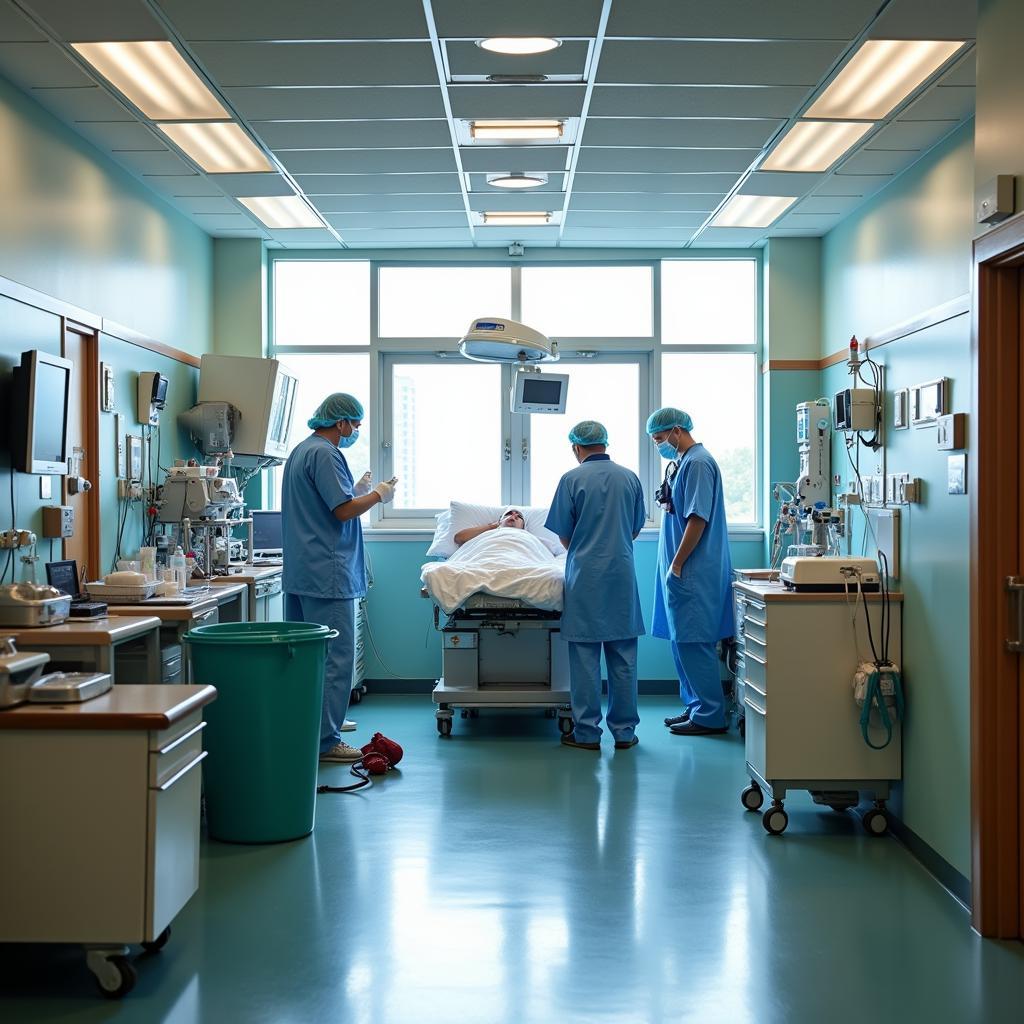 Emergency Room at a Melton Mowbray Hospital