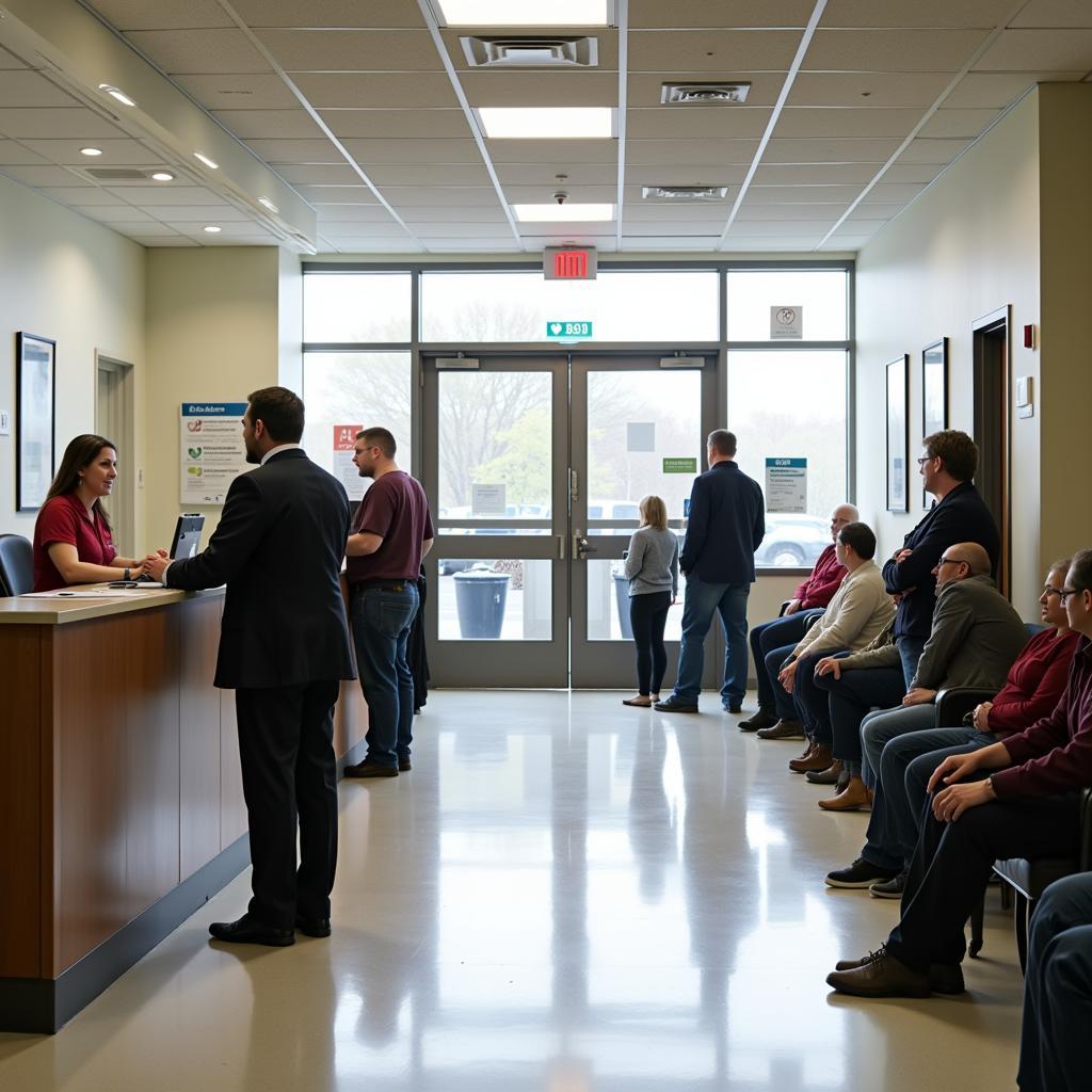 Hospital Reception Desk