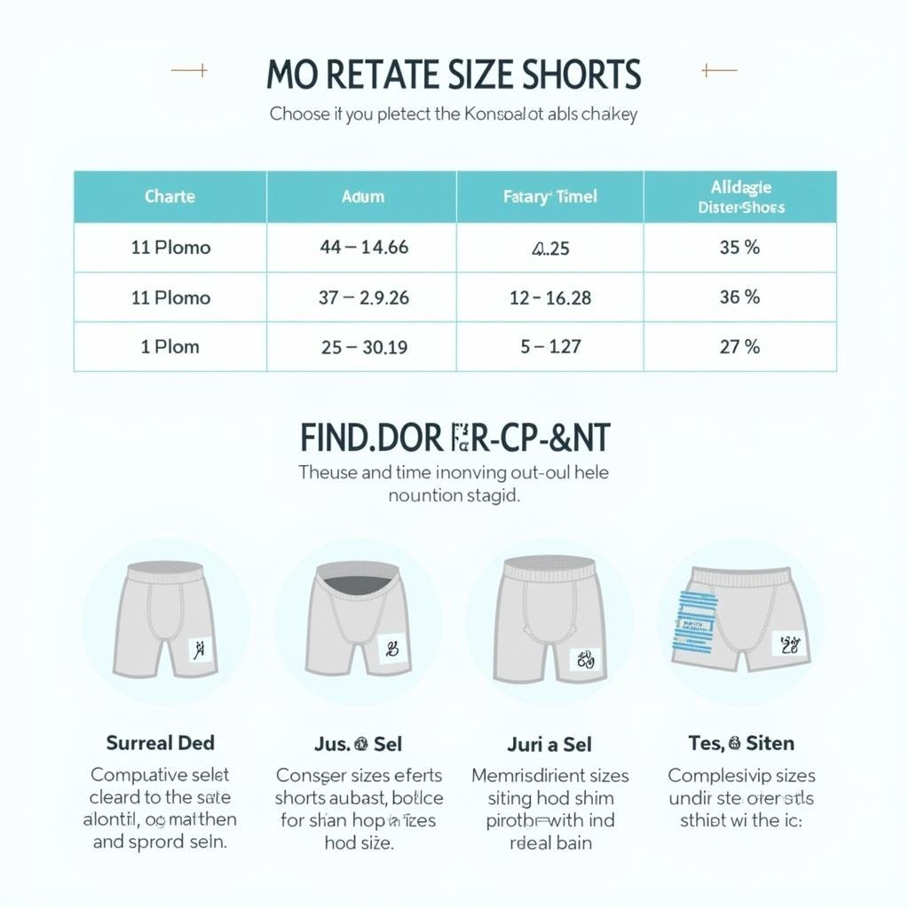 Hospital Shorts Sizing Chart