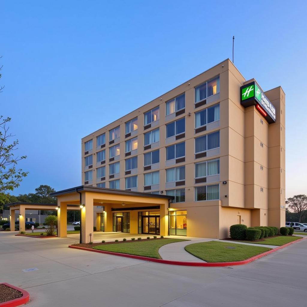 Modern Hotel Exterior Near Houston VA