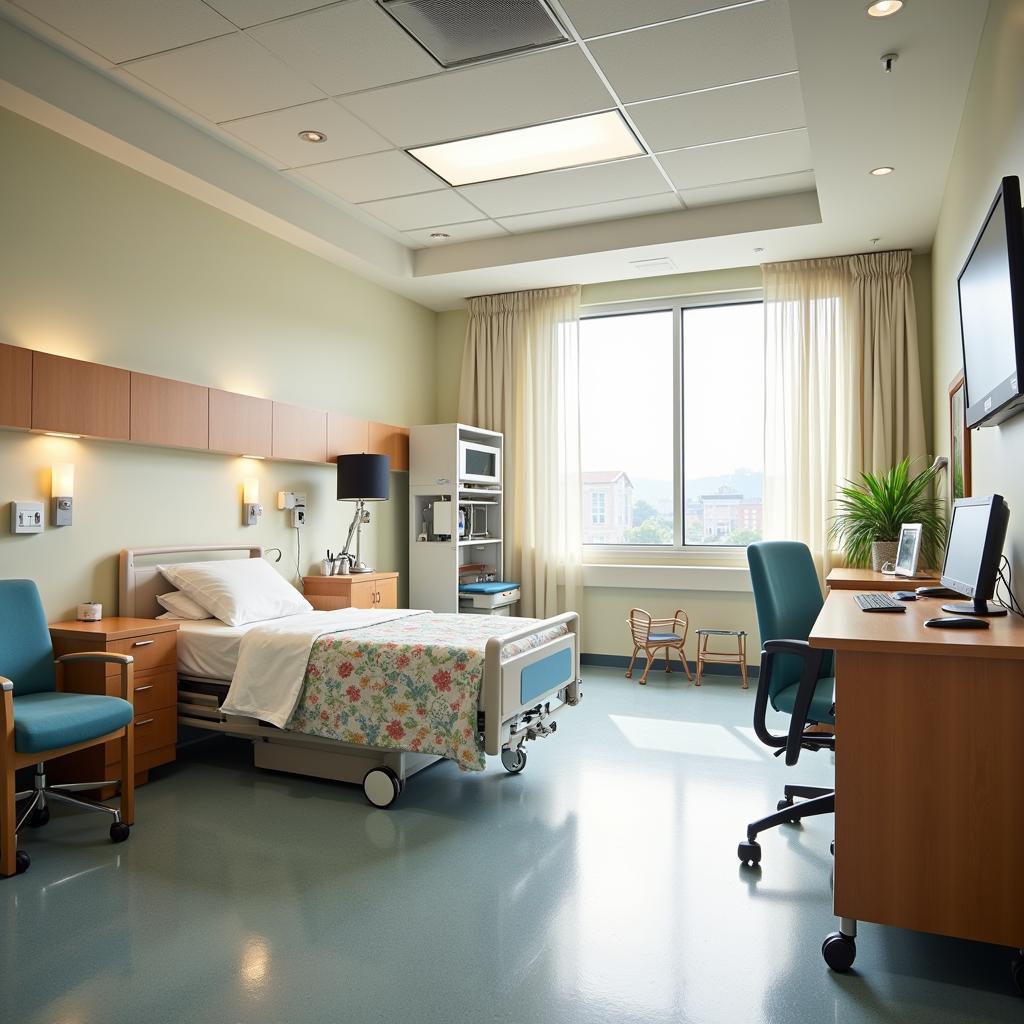 Patient Room at K Hovnanian Children's Hospital