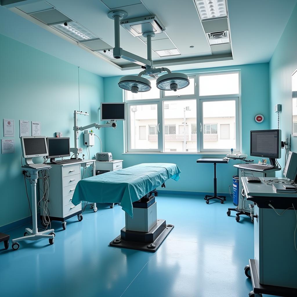 Modern operating room inside the Khmer Soviet Friendship Hospital