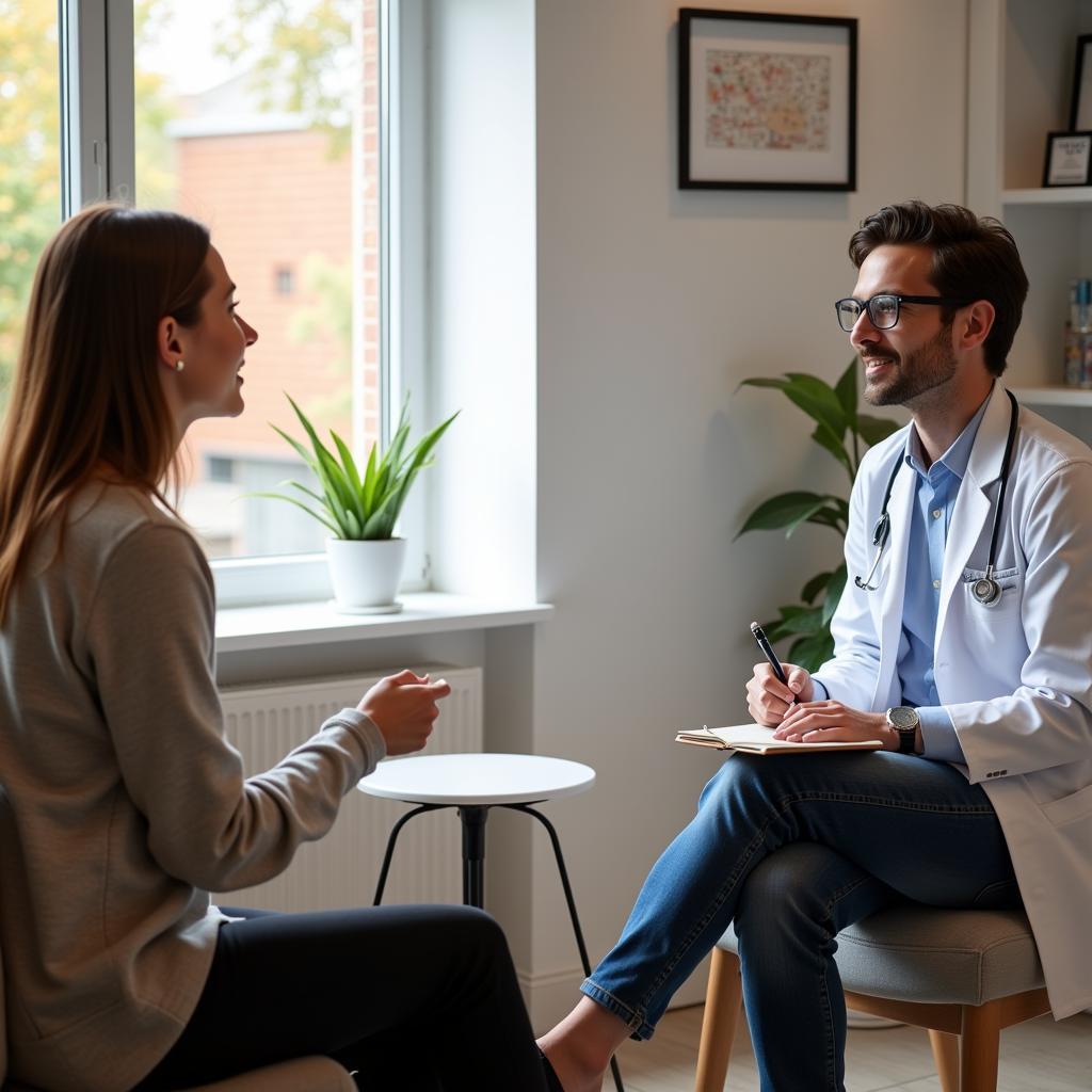 Patient-Doctor Consultation at Kindersley Hospital