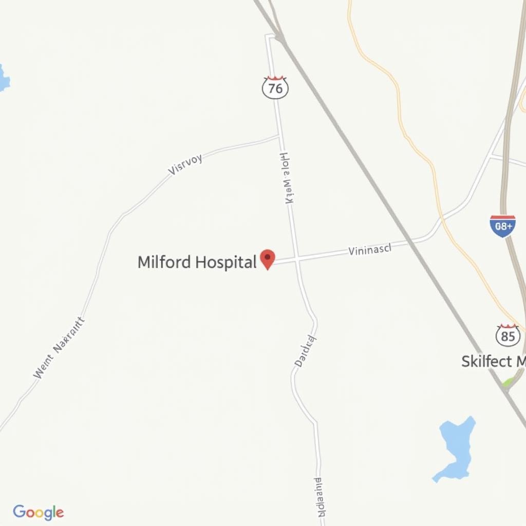 Milford Hospital Delaware Location Map