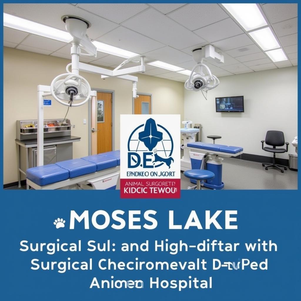 Modern surgical suite in a Moses Lake animal hospital