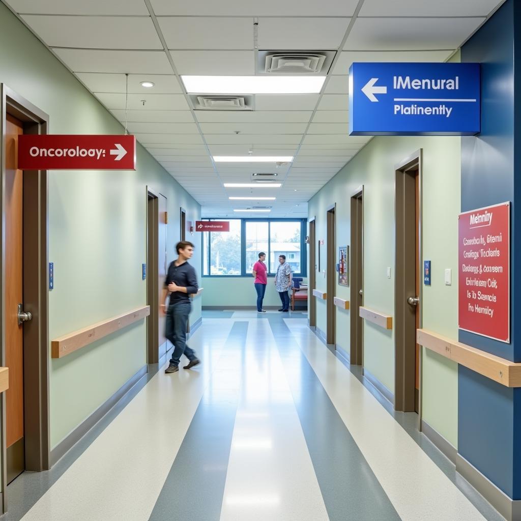 Navigating to Departments in North Kansas City Hospital